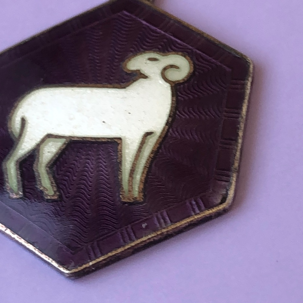 David Andersen sterling Enamel Ram Zodiac charm - Picture 5 of 5